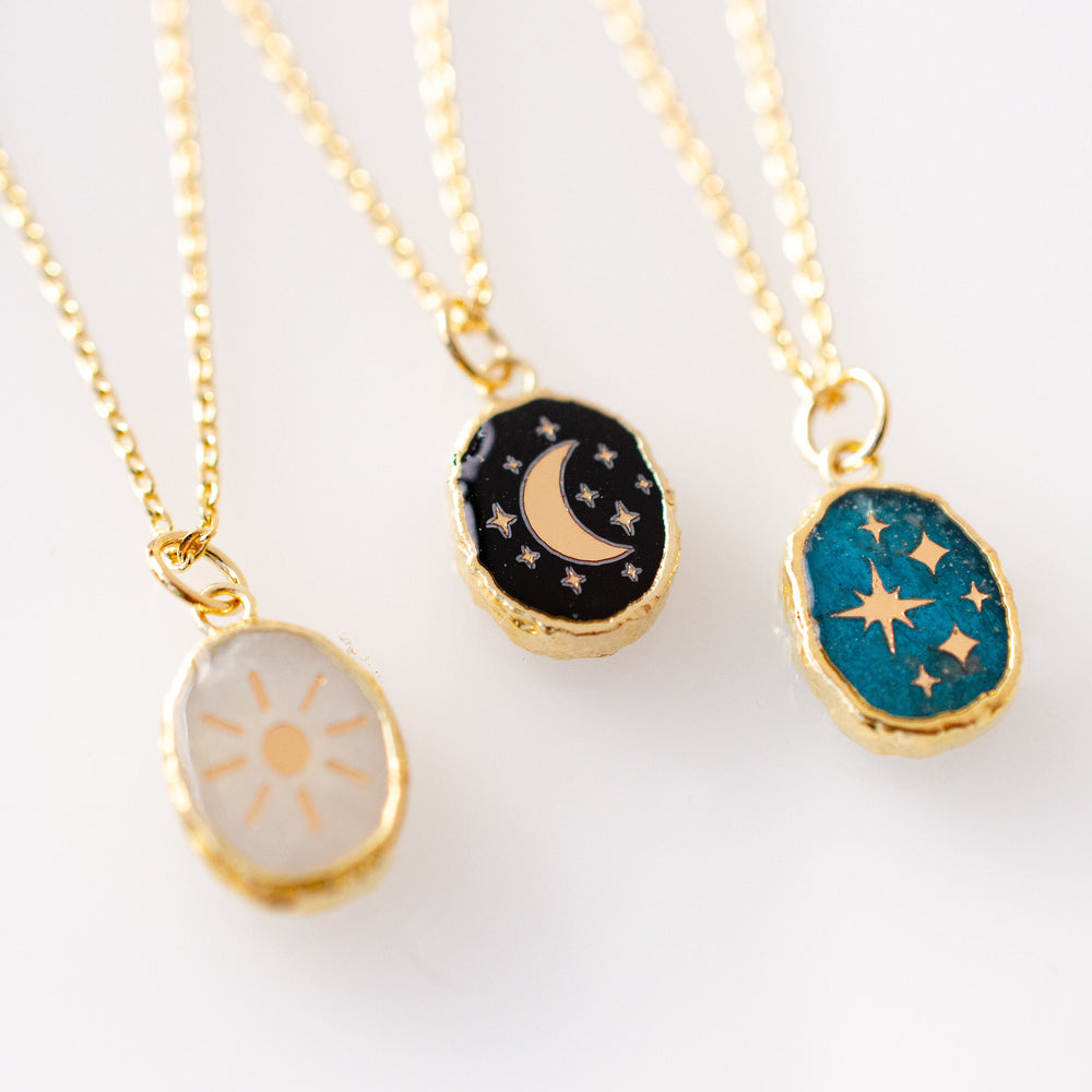 Onyx Moon Necklace
