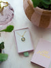 Birthstone Flower Necklace, Amethyst Necklace, Emerald Flower Necklace, Moonstone Necklace, layering Necklace, Dainty Flower Necklace