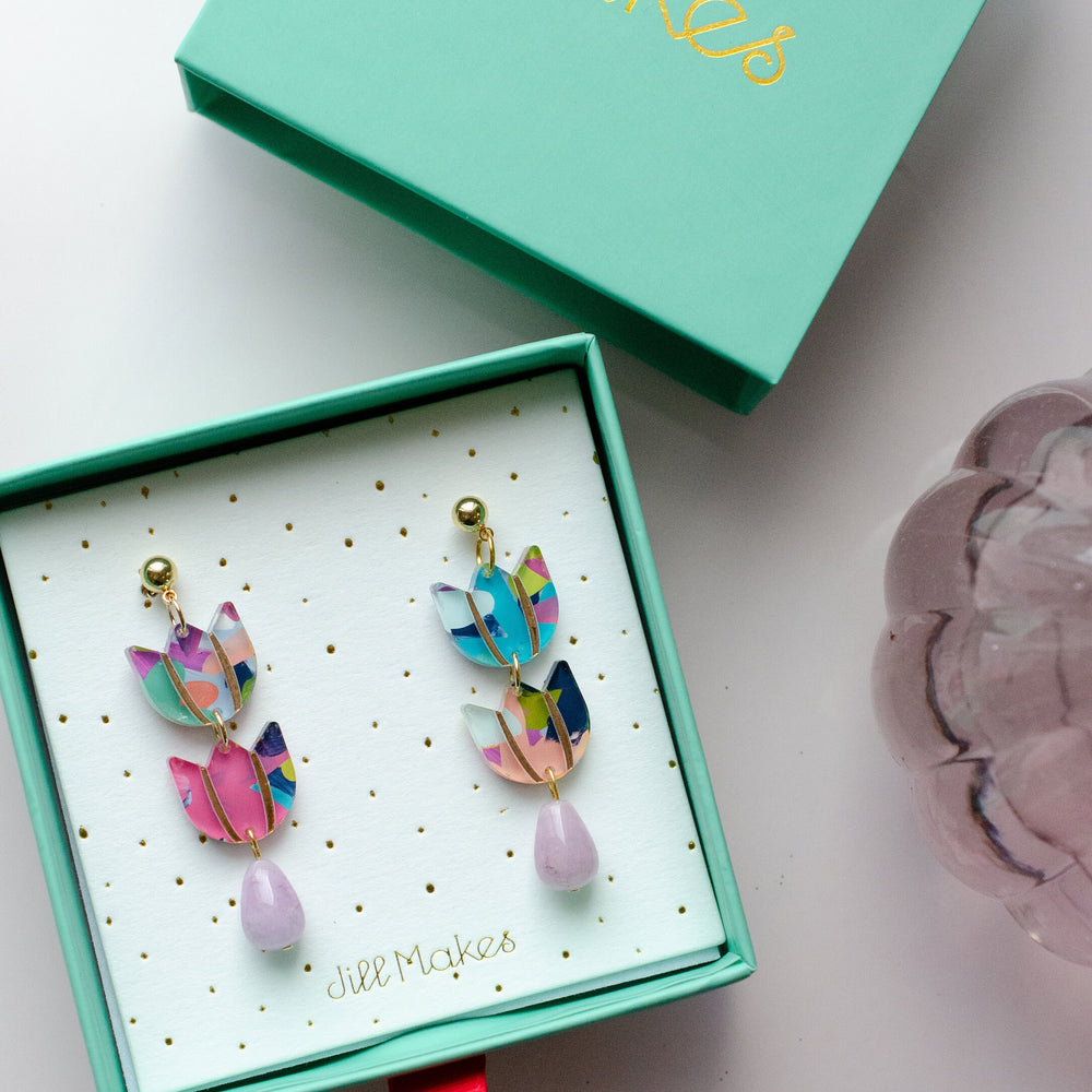 Tulip Drop Earrings