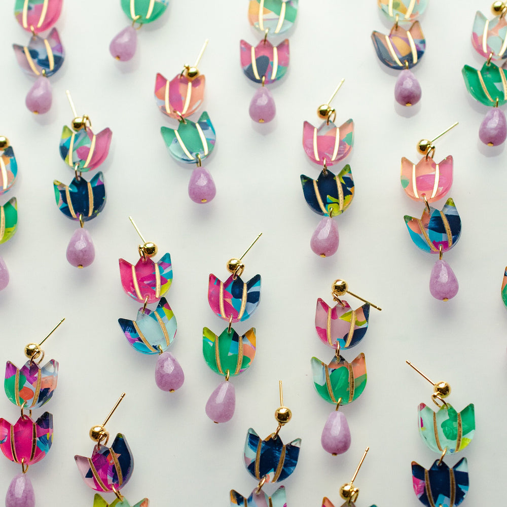 Tulip Drop Earrings