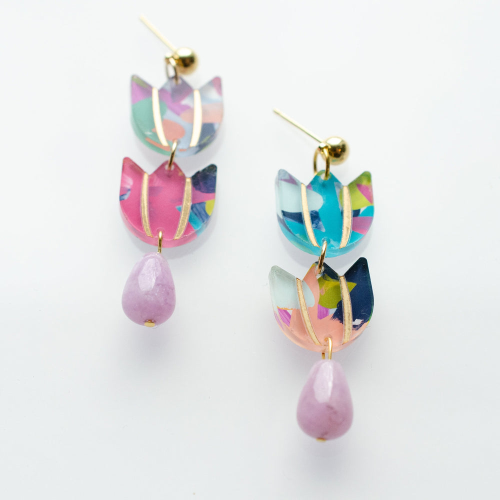 Tulip Drop Earrings