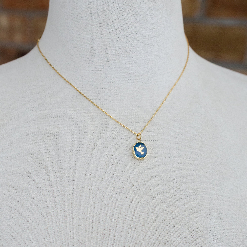 Dove Gemstone Necklace