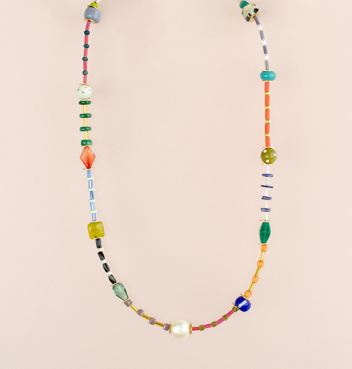 Prism Beaded Necklace