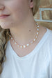 White Pearl Necklace, Freshwater Pearl Choker Necklace, Mother of pearl beaded necklace, Classic Pearl necklace, Mother's day necklace