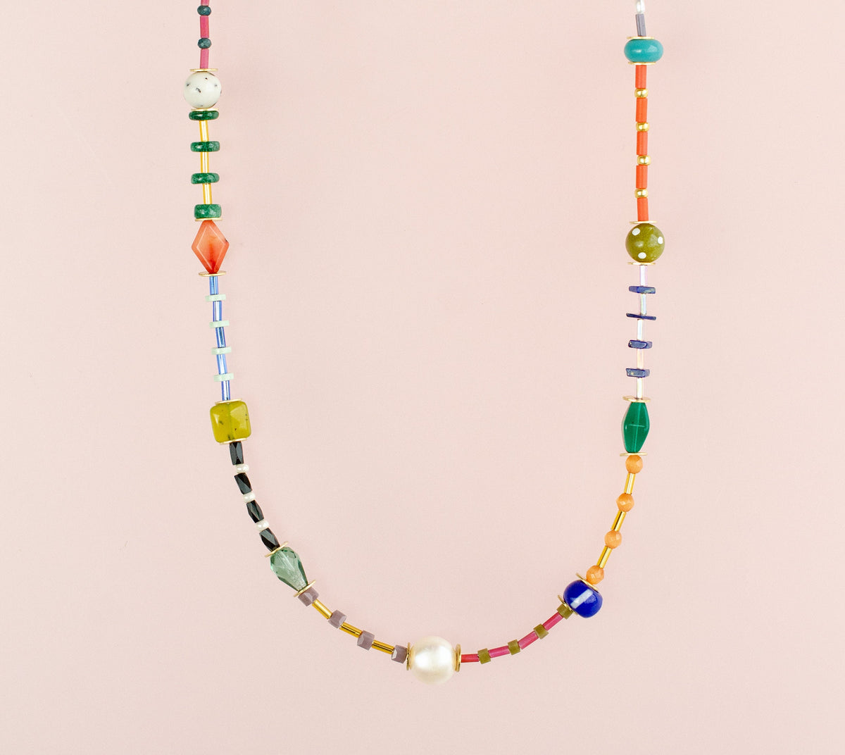 Prism Beaded Necklace