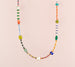 Colorful beaded friendship necklace, rainbow necklace, multicolored necklace, beaded colorful necklace, layering necklace,seed bead necklace