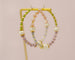 Pearl hoop earrings, Gold filled pearl earrings, Seed Beaded Earrings, Large hoop earrings, Spring hoop earrings, Pastel hoops, gold filled