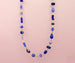 Blue Beaded Necklace, Cobalt necklace,Blue gemstone necklace friendship necklace, layering necklace, statement necklace, navy necklace