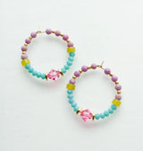 Veda Beaded Hoops