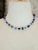 Blue Beaded Necklace, Cobalt necklace,Blue gemstone necklace friendship necklace, layering necklace, statement necklace, navy necklace