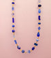 Blue Beaded Necklace, Cobalt necklace,Blue gemstone necklace friendship necklace, layering necklace, statement necklace, navy necklace