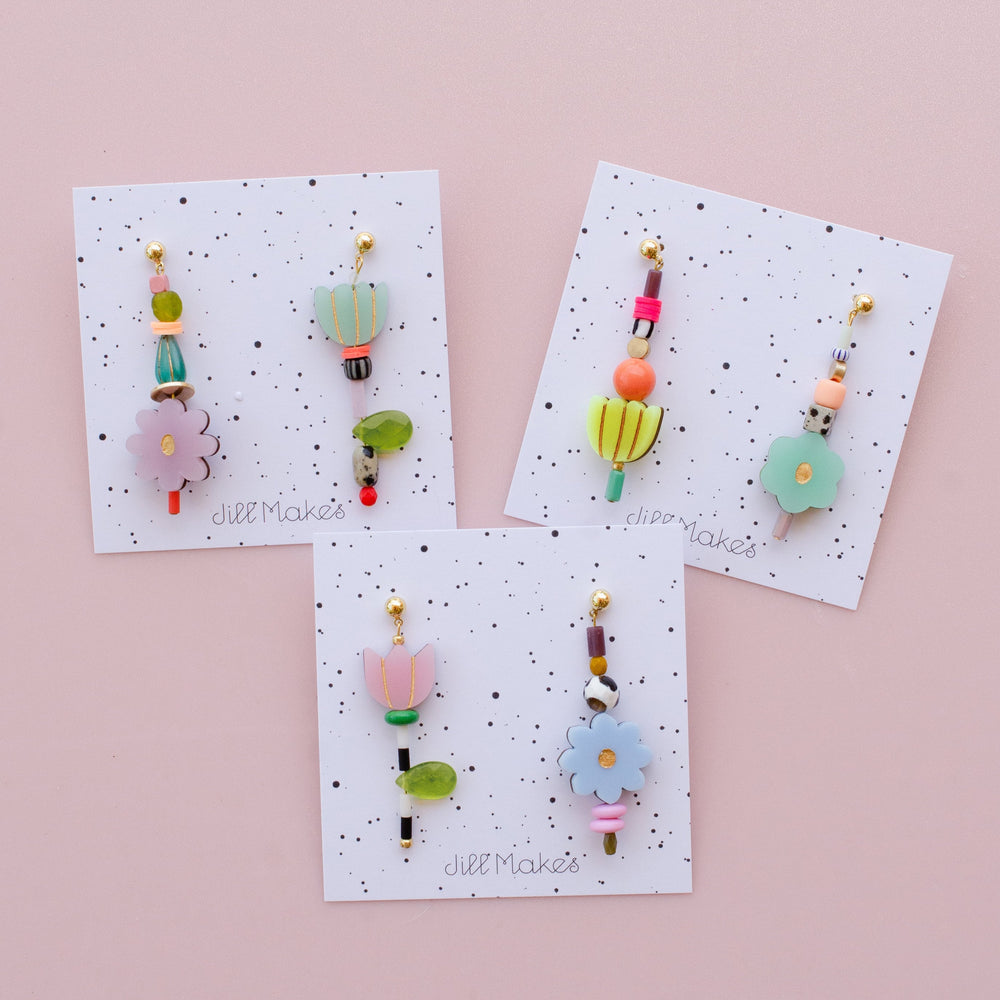 Flower Mix and Match Earrings