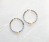 Checked Hoop Earrings