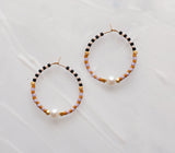 Checked Hoop Earrings