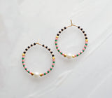 Checked Hoop Earrings