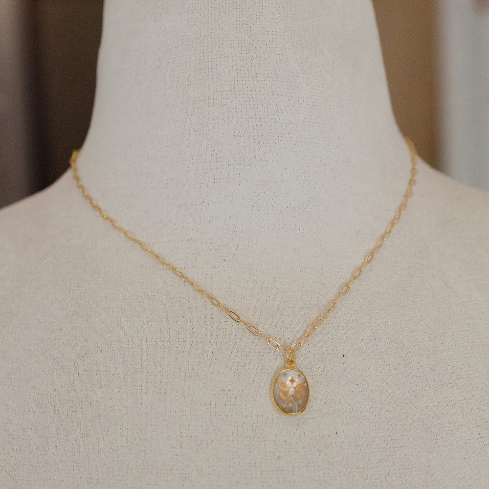 Pearl Butterfly Necklace