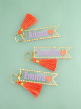 Personalized Strawberry Keychain