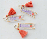 Personalized Strawberry Keychain