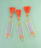 Personalized Strawberry Keychain