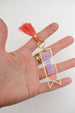 Personalized Name keychain, Strawberry keychain, custom name keychain, acrylic clear name keychain, tassel name keychain, fruit keychain,
