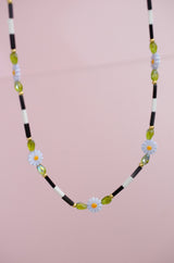 Daisy Beaded Necklace