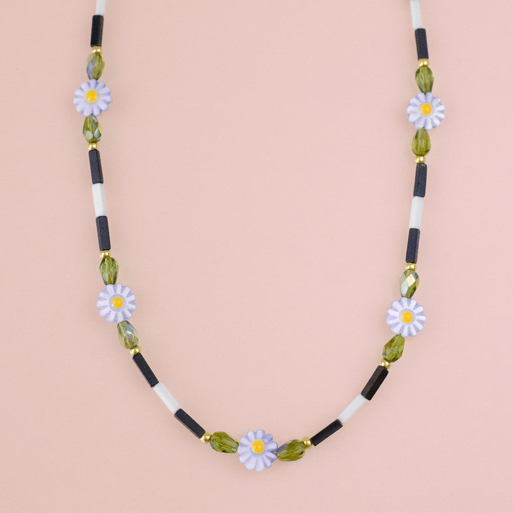 Daisy Beaded Necklace