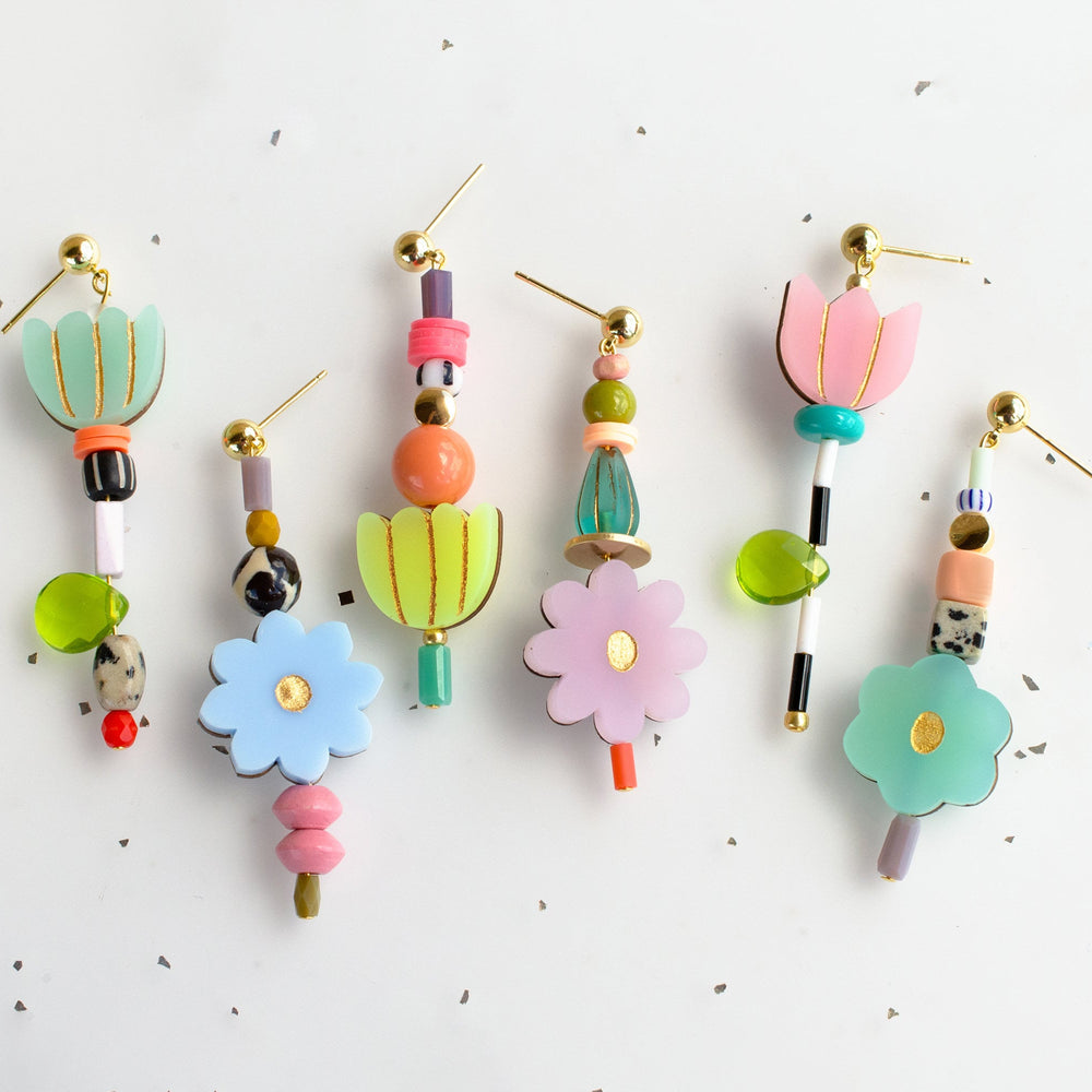 Flower Mix and Match Earrings