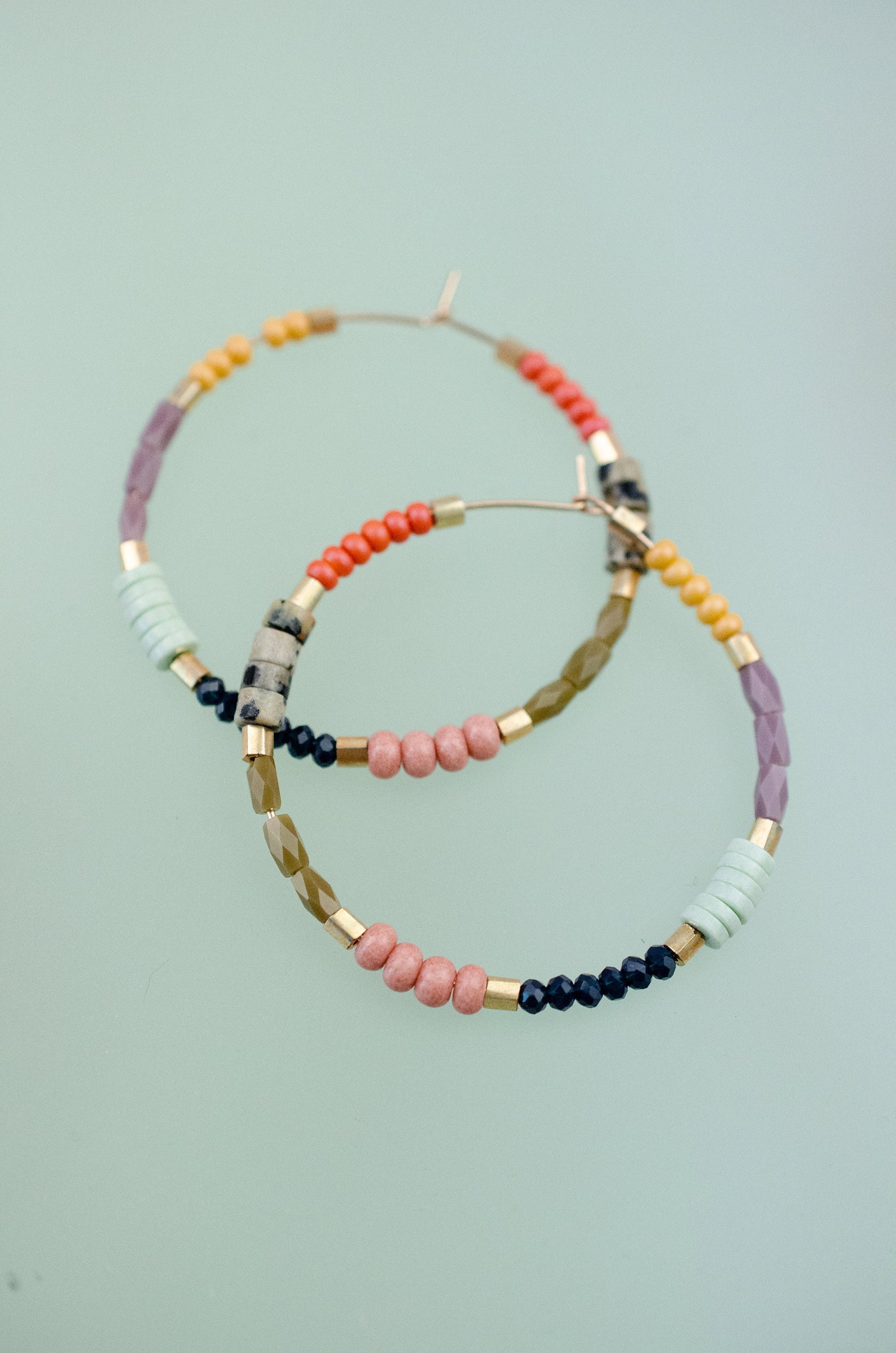 Meg Beaded Hoops