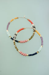 Meg Beaded Hoops