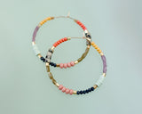 Meg Beaded Hoops