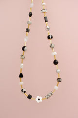 Black and white Beaded Necklace
