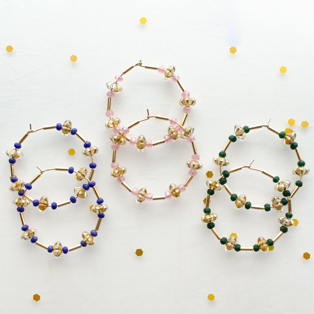 Ophelia Beaded Hoops