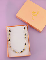 Black and white Beaded Necklace