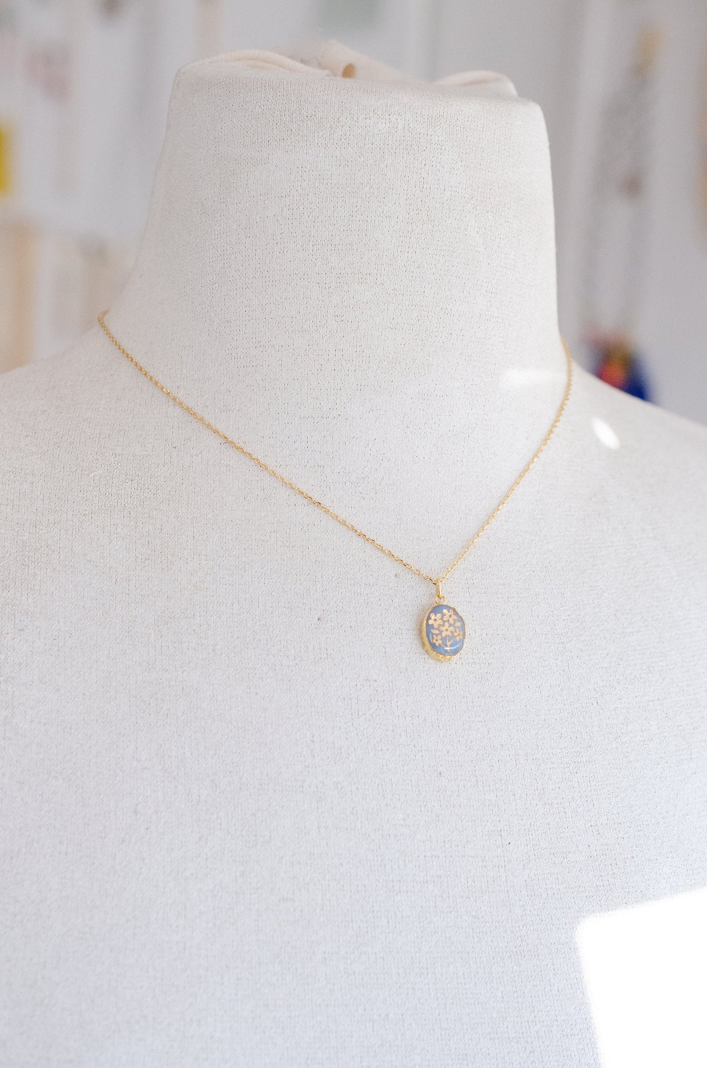 Forget Me Not Gemstone Necklace