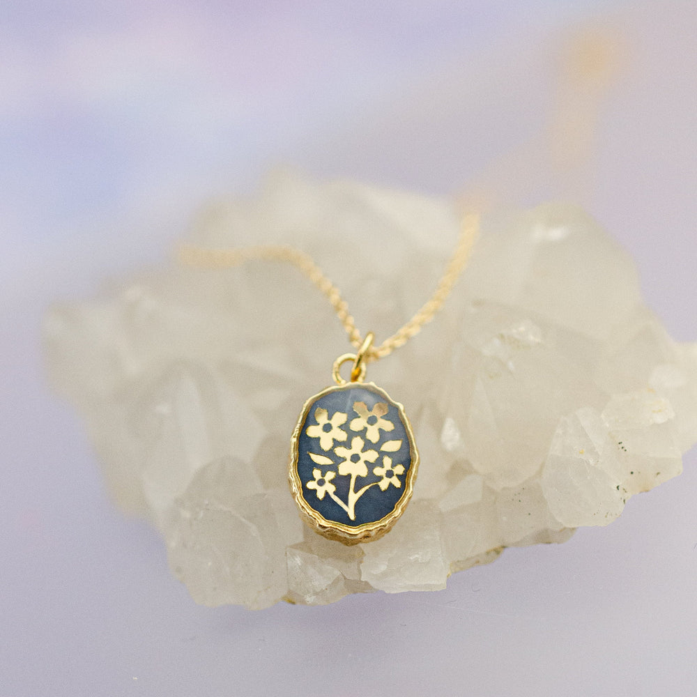 Forget Me Not Gemstone Necklace