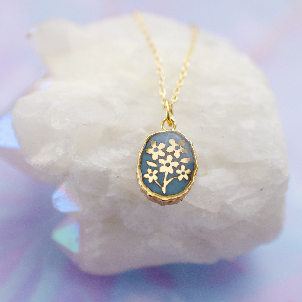 Forget Me Not Gemstone Necklace