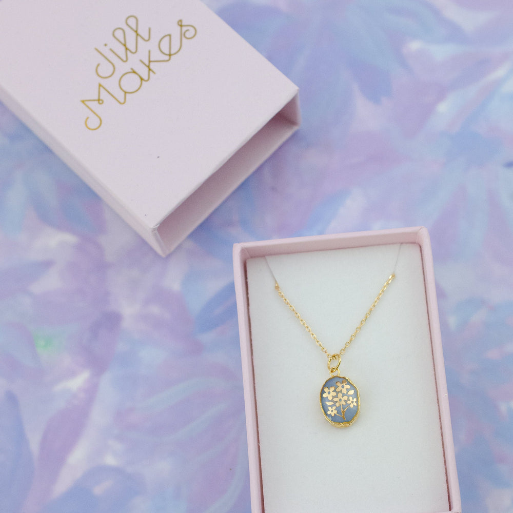 Forget Me Not Gemstone Necklace