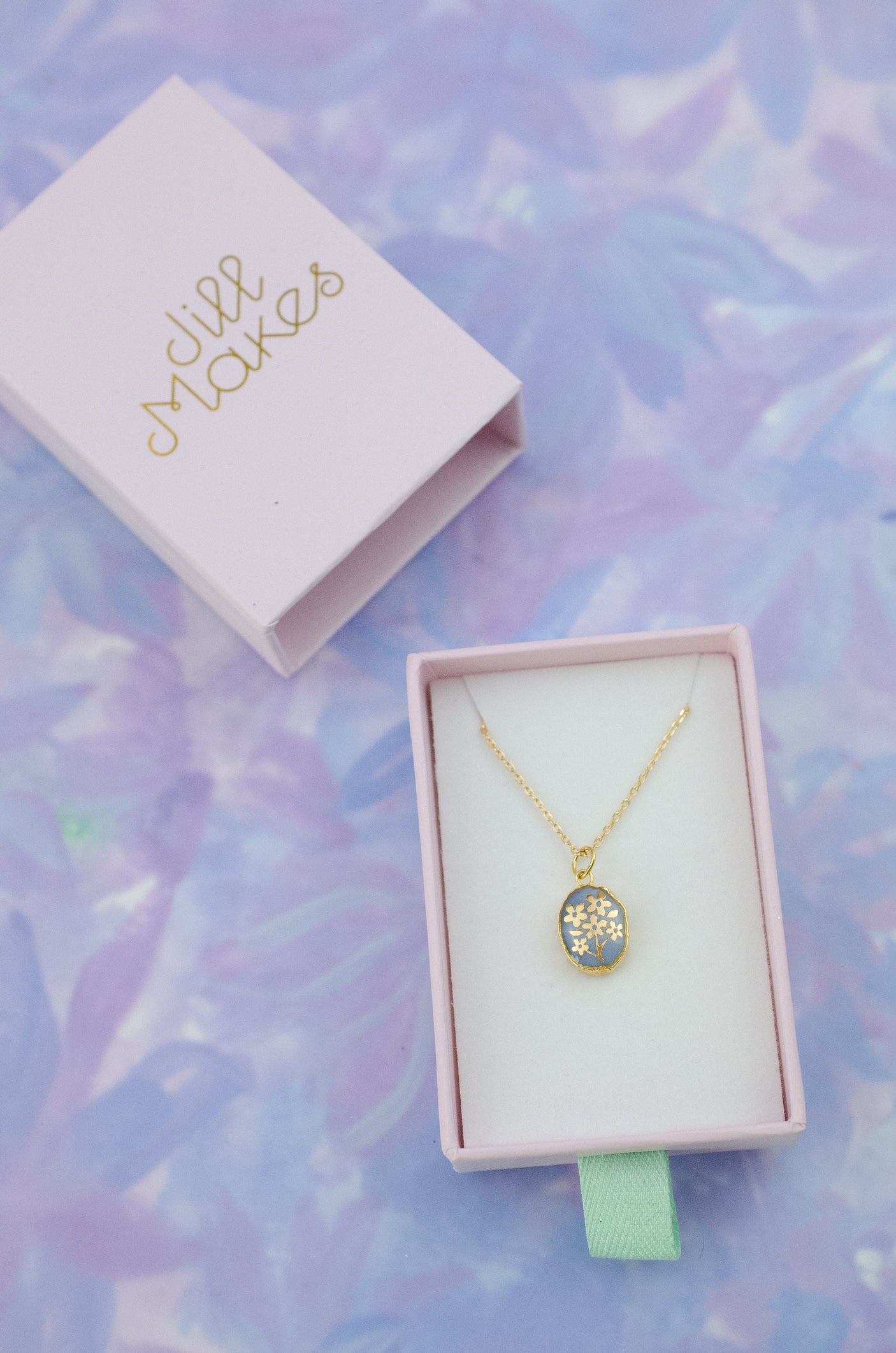 Forget Me Not Gemstone Necklace