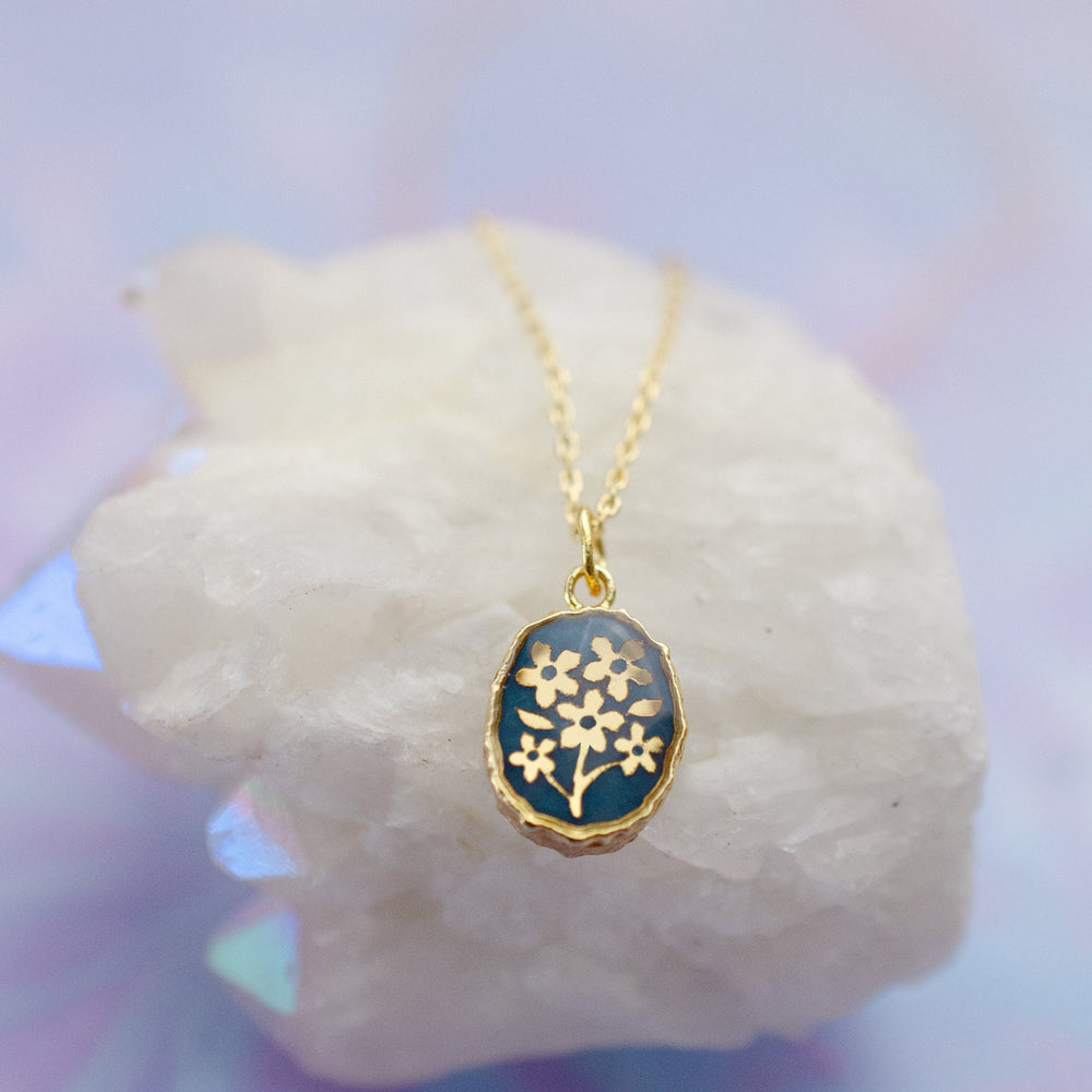 Forget Me Not Gemstone Necklace