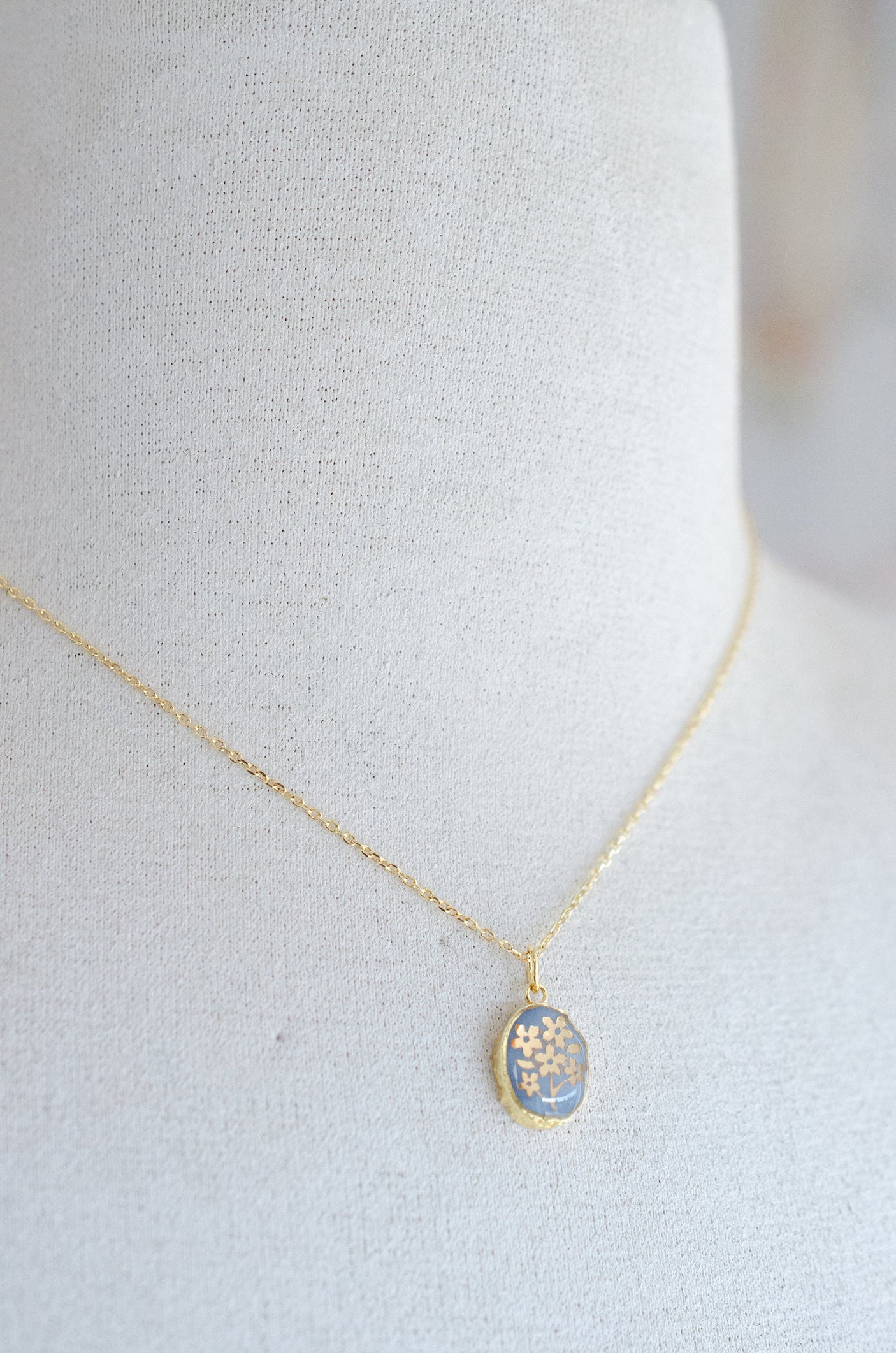 Forget Me Not Gemstone Necklace